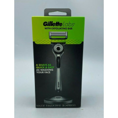 Бритва Gillette Labs з вдшароввальною смугою та з підставкою 1 станок 2 картриджа 1 підставка