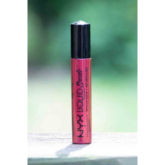 NYX Liquid Suede Metallic Matte Lipstick (4ml) in BIKER BABE (LSCL35) - liquid lipstick for lips.