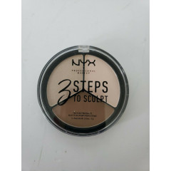 Палетка для контурінгу NYX Cosmetics 3 Steps to Sculpt Face Sculpting Palette (5 г) 1 Fair (3STS01)