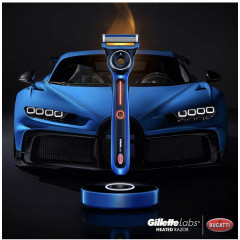 Мужская бритва с подогревом Gillette Labs Bugatti Limited Edition 1 станок 6 картриджей и зарядное устройство