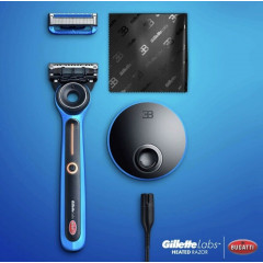 Мужская бритва с подогревом Gillette Labs Bugatti Limited Edition 1 станок 6 картриджей и зарядное устройство