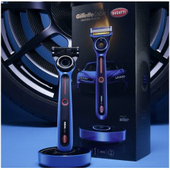 Мужская бритва с подогревом Gillette Labs Bugatti Limited Edition 1 станок 6 картриджей и зарядное устройство