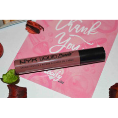 NYX Cosmetics Liquid Suede Cream Lipstick (4 ml) SOFT-SPOKEN - MAUVE NUDE (LSCL04)