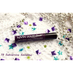 NYX Cosmetics Liquid Suede Cream Lipstick (4 ml) in SUBVERSIVE SOCIALITE - WINE PURPLE (LSCL19)