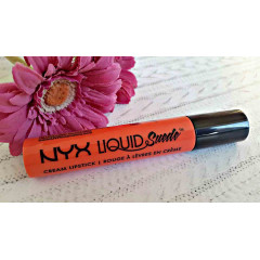 NYX Cosmetics Liquid Suede Cream Lipstick (4 ml) in FOILED AGAIN - BRIGHT PEACHY ORANGE (LSCL14)