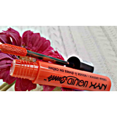 NYX Cosmetics Liquid Suede Cream Lipstick (4 ml) in FOILED AGAIN - BRIGHT PEACHY ORANGE (LSCL14)