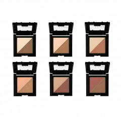 NYX Cheek Contour Duo Palette (2.5 grams) in Wine & Dine (CHCD04) - highlighter and contouring for the face.
