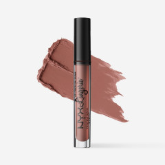 Liquid matte lipstick NYX Cosmetics LIP LINGERIE RUFFLE TRIM - CINNAMON PINK (LIPLI04)
