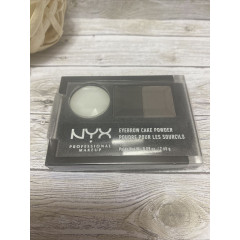 Набор теней для бровей NYX Cosmetics Eyebrow Cake Powder (2 оттенка и воск) BLACK/ GREY (ECP01)