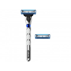 Бритва Gillette Mach3 Turbo з 2 змінними касетами срібляста