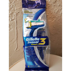 Set of razors Gillette Sensor 3 Simple with anti-slip handle 4 pieces