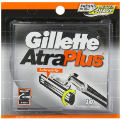 Набір з 10 картриджів Gillette AtraPlus зі зволожуючою смужкою