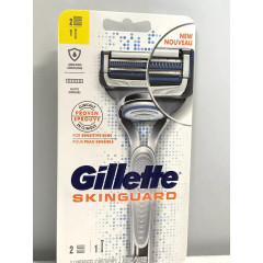 Gillette SkinGuard shaving bar with two cartridges for sensitive skin
