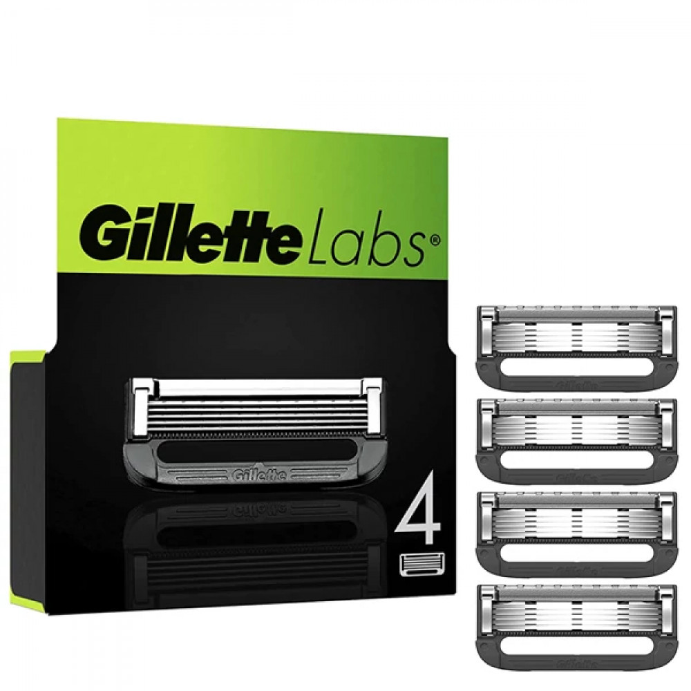 Картриджи для бритвы Gillette Labs с отшелушивающей технологией 4 шт