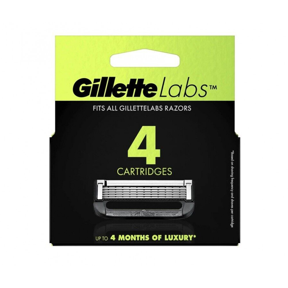 Картриджи для бритвы Gillette Labs с отшелушивающей технологией 4 шт