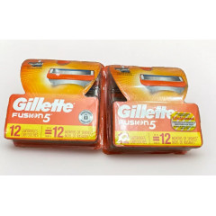 Змінні леза для станків Gillette Fusion5 (12 картриджів) виробництво США