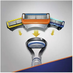 Змінні леза для станків Gillette Fusion5 (12 картриджів) виробництво США