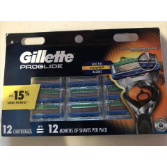 Запасні леза Gillette ProGlide Power 12 картриджів