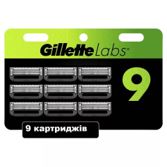 Gillette Labs men's razor with exfoliating strip stand 12 cartridges and travel case