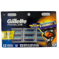 Бритвені касети Gillette ProGlide упаковка 12 штук
