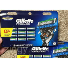 Бритвені касети Gillette ProGlide упаковка 12 штук