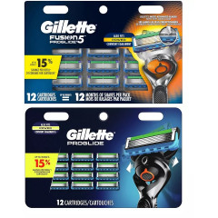 Бритвені касети Gillette ProGlide упаковка 12 штук