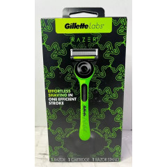 Gillette Labs RAZER men's machine with stand and spare cartridge