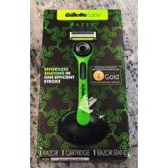 Gillette Labs RAZER men's machine with stand and spare cartridge