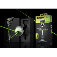 Подарочный комплект для мужчин Gillette Labs бритва с магнитной подставкой и гель-пеной для бритья 240 мл