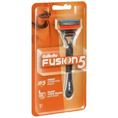 Gillette Fusion Power men's razor with 1 spare blade and 1 battery pack