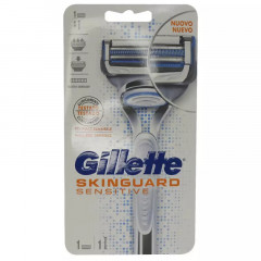 Gillette SkinGuard Sensitive Power Men's Shaving Machine with Battery (1 machine and 1 cartridge)