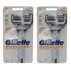 Gillette SkinGuard Sensitive Power Men's Shaving Machine with Battery (1 machine and 1 cartridge)