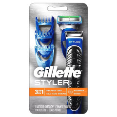 Gillette Fusion5 ProGlide shaving styler with cartridge and 3 beard trimming attachments