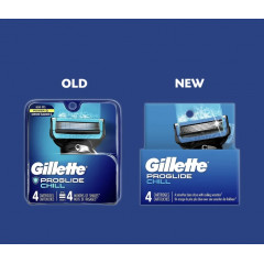 Охолоджувальні змінні леза для бритви Gillette ProGlide Chill 4 шт