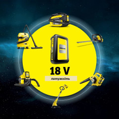 Акумулятор для садової та побутової техніки Kärcher Battery Power 2.445-082.0 потужністю 18 В 2.5 А·год