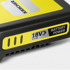 Акумулятор для садової та побутової техніки Kärcher Battery Power 2.445-082.0 потужністю 18 В 2.5 А·год