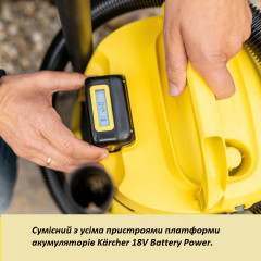 Акумулятор для садової та побутової техніки Kärcher Battery Power 2.445-082.0 потужністю 18 В 2.5 А·год