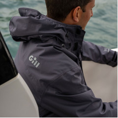 Чоловіча вітровка Gill Aspect для риболовлі та активного відпочинку розмір L темно-сіра