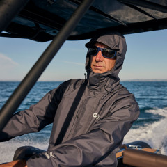 Чоловіча вітровка Gill Aspect для риболовлі та активного відпочинку розмір L темно-сіра