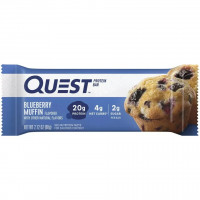 Енергетичний батончик Quest Protein Bar чорничний мафін без глютену 1 шт 60 г