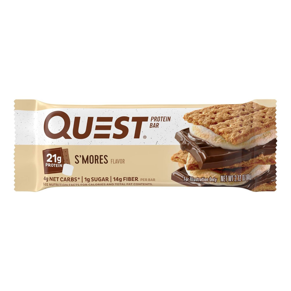 Спортивный батончик Quest Protein Bar вкус маршмеллоу и шоколада 1 шт 60 г