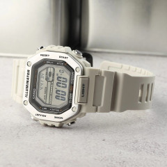 Кварцовий наручний годинник Casio MWD-110H-8AVEF бежевий чоловічий