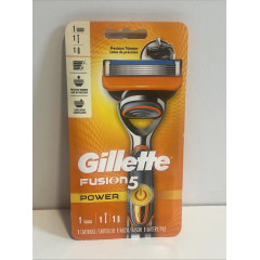 Станок для гоління Gillette Fusion5 Power з мікровібрацією запасним картриджем і батарейкою