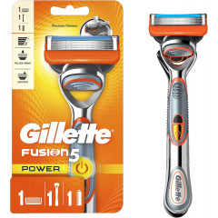 Gillette Fusion5 Power shaving machine with microvibration spare cartridge and battery