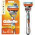 Станок для гоління Gillette Fusion5 Power з мікровібрацією запасним картриджем і батарейкою