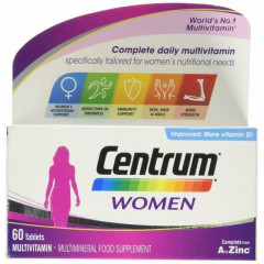 Мультивитамины для женщин Centrum 60 таблеток уценка срок годности апрель 2025