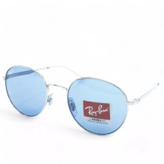 Солнцезащитные очки Ray-Ban RB3681-003-80 унисекс серебристые с синими линзами