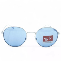 Солнцезащитные очки Ray-Ban RB3681-003-80 унисекс серебристые с синими линзами