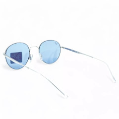 Солнцезащитные очки Ray-Ban RB3681-003-80 унисекс серебристые с синими линзами