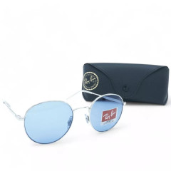 Солнцезащитные очки Ray-Ban RB3681-003-80 унисекс серебристые с синими линзами